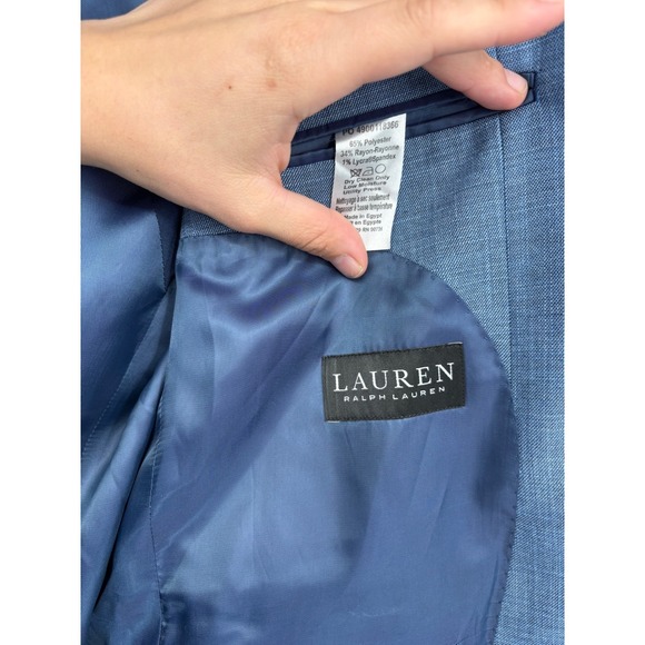 Lauren Ralph Lauren Mens black label Two Button Blazer Sport Coat Jacket - Picture 6 of 9
